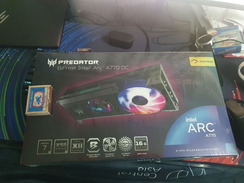 Продам видиокарту Acer predator BiFrost Intel Arc A770 OC 16GB