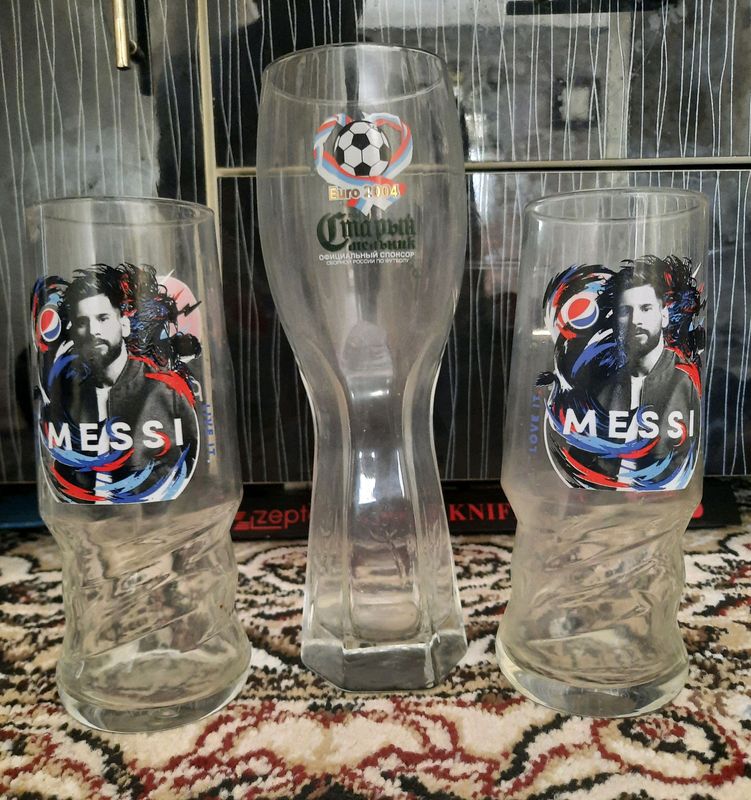 Бокалы с Messi и Евро 2004 Старый мелъник