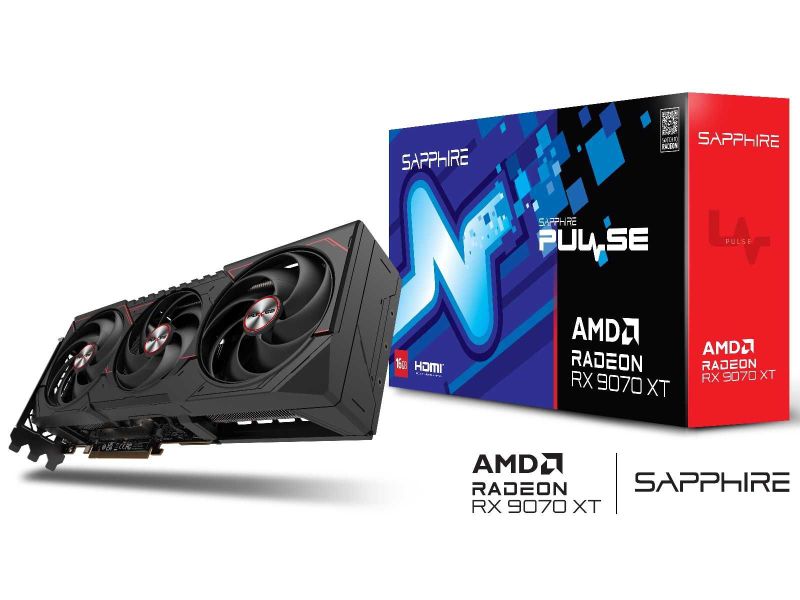 Sapphire PULSE RX 9070 XT ИГРОВАЯ 16 ГБ Sapphire PULSE RX 9070 XT ИГРОВАЯ 16 ГБ