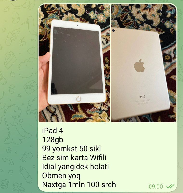 I pad 4 sotiladi I pad 4 sotiladi