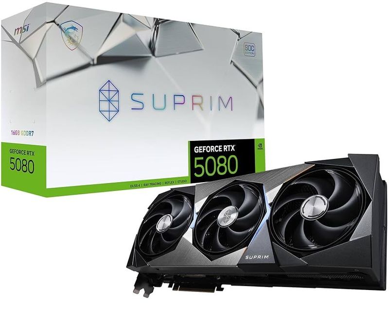 MSI GeForce RTX™ 5080 16G SUPRIM MSI GeForce RTX™ 5080 16G SUPRIM