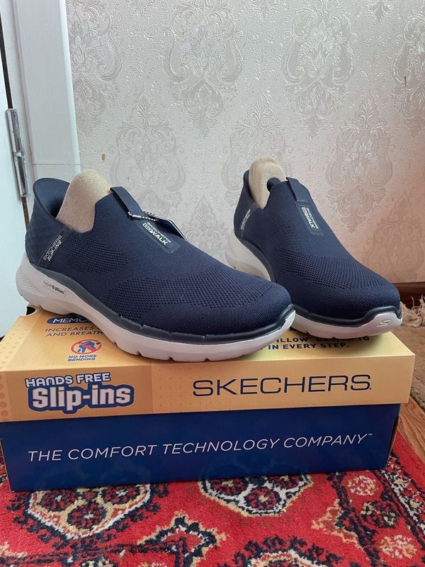 Американские SKECHERS SLIP-INS темно-синего цвета, 45 размера