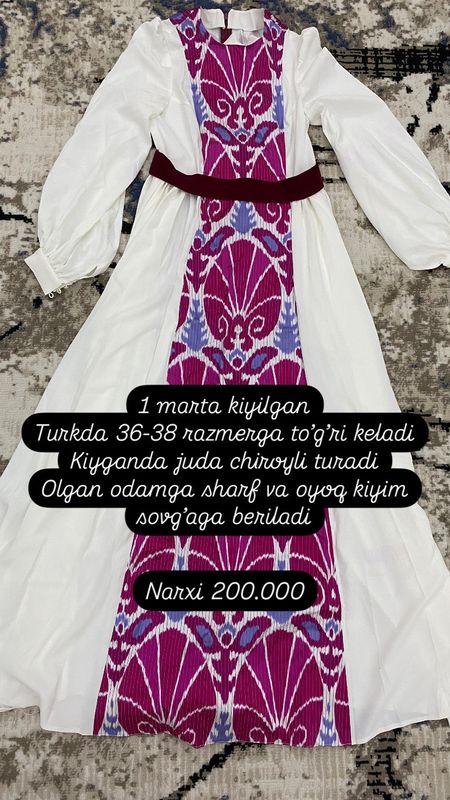 Kelinlar uchun ko’ylak Kelinlar uchun ko’ylak