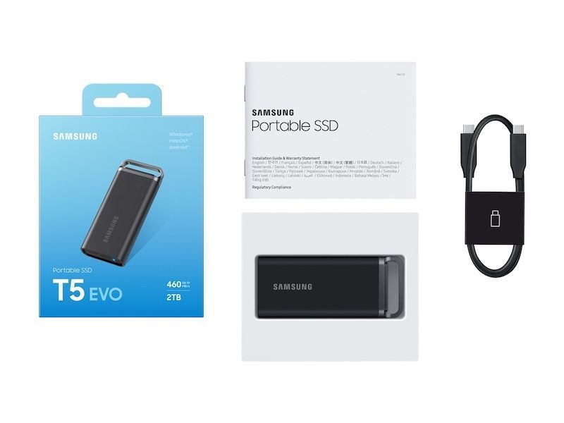 Samsung SSD T5 EVO 2 TB USB 3.2 Gen 1 Samsung SSD T5 EVO 2 TB USB 3.2 Gen 1