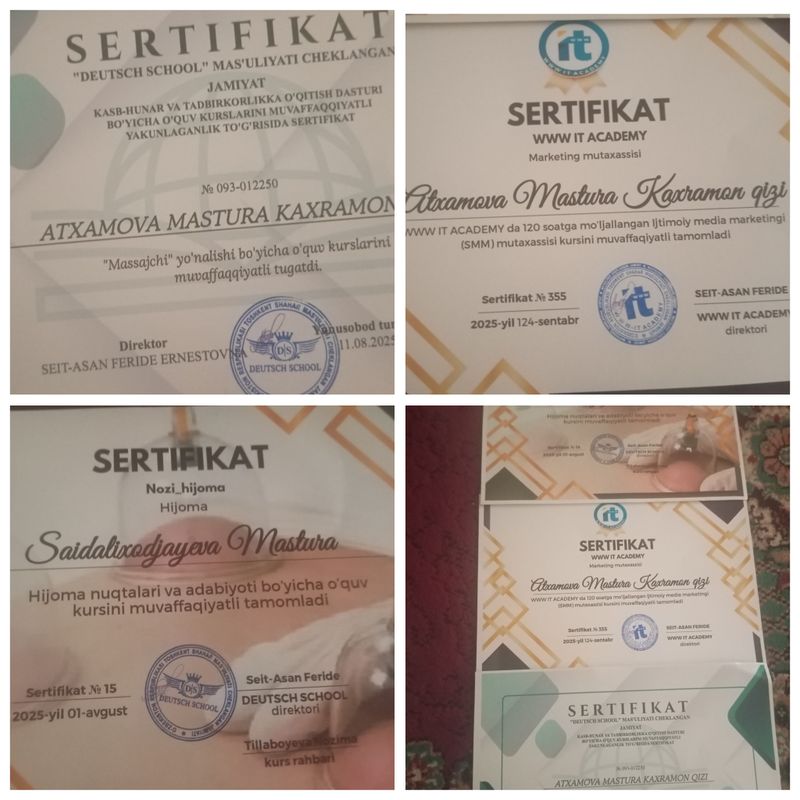 ayollar bolalar massaj hijoma hizmatlari