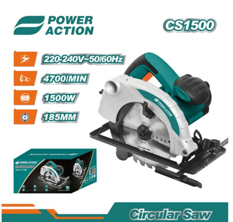 Продаётся циркулярная пила "POWER ACTION CS1500