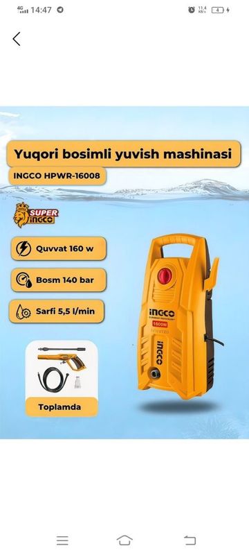 Karcher sotiladi srochni 100 $