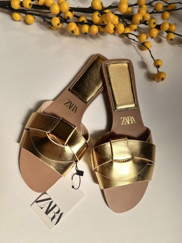 Шлёпки денские Zara Шлёпки денские Zara