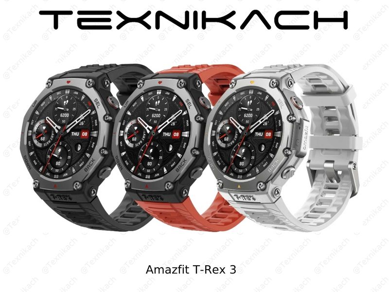Yangi • Amazfit T-Rex 3 • Dastavka Yangi • Amazfit T-Rex 3 • Dastavka
