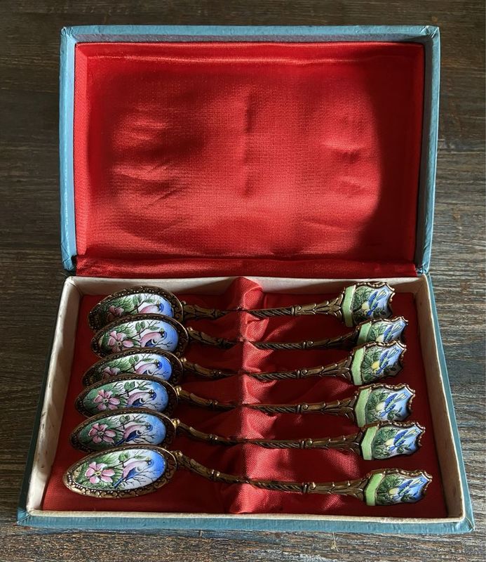 Чайные ложки, эмаль Чехословакия