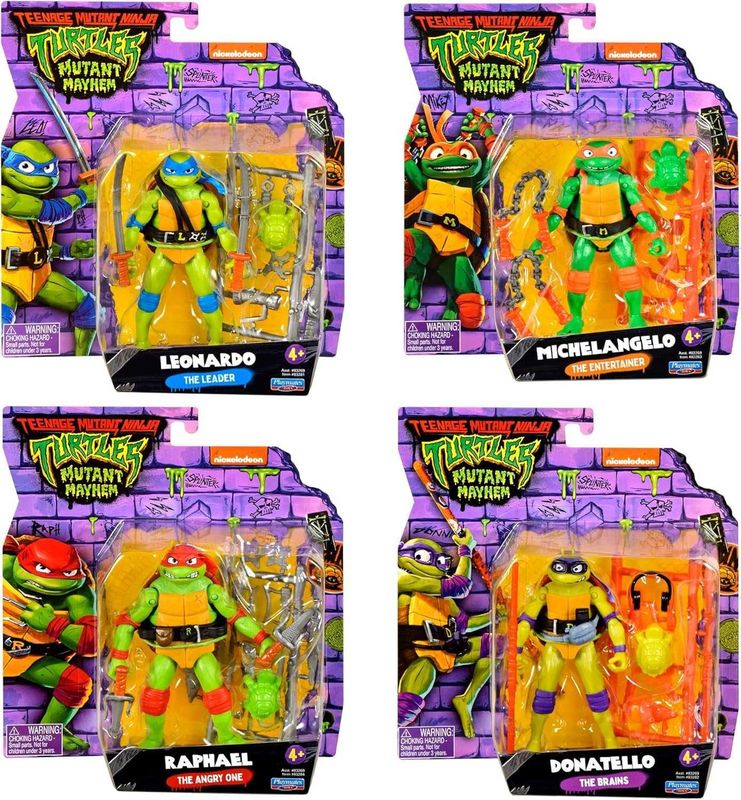 Teenage Mutant Ninja Turtles Черепашки 4 упаковки от Playmates Toys Teenage Mutant Ninja Turtles Черепашки 4 упаковки от Playmates Toys