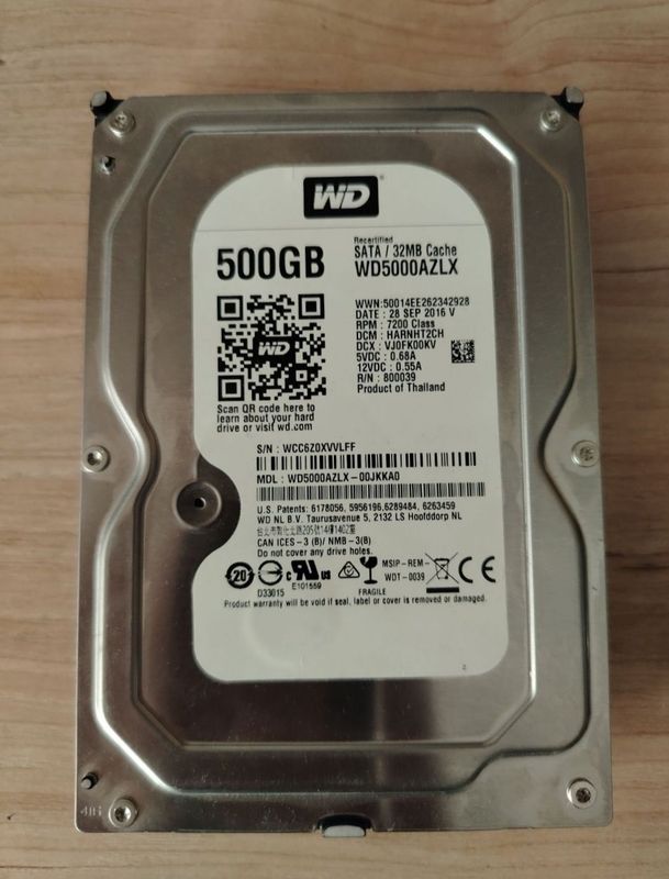 Hard Disk HDD 500Gb