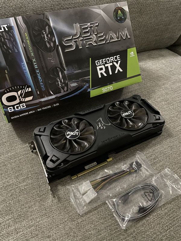 Palit GeForce RTX 3070 JetStream – Видеокарта в отличном состоянии!