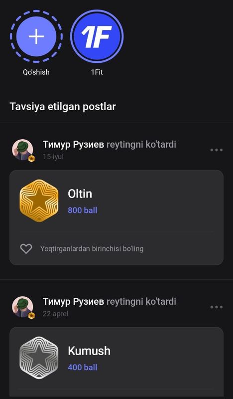1 fit abonementi sotiladi
