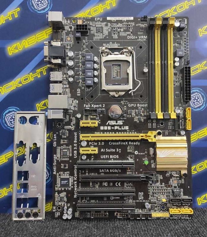Asus B85-PLUS Plata DDR3 1150S 4-avlod holati yangidek + Garantiya Asus B85-PLUS Plata DDR3 1150S 4-avlod holati yangidek + Garantiya
