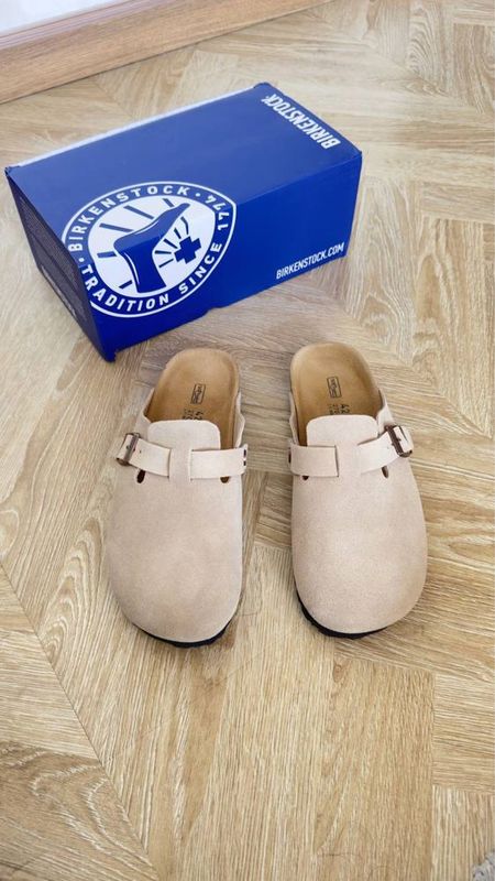 Birkenstock Boston - Молочного цвета Birkenstock Boston - Молочного цвета