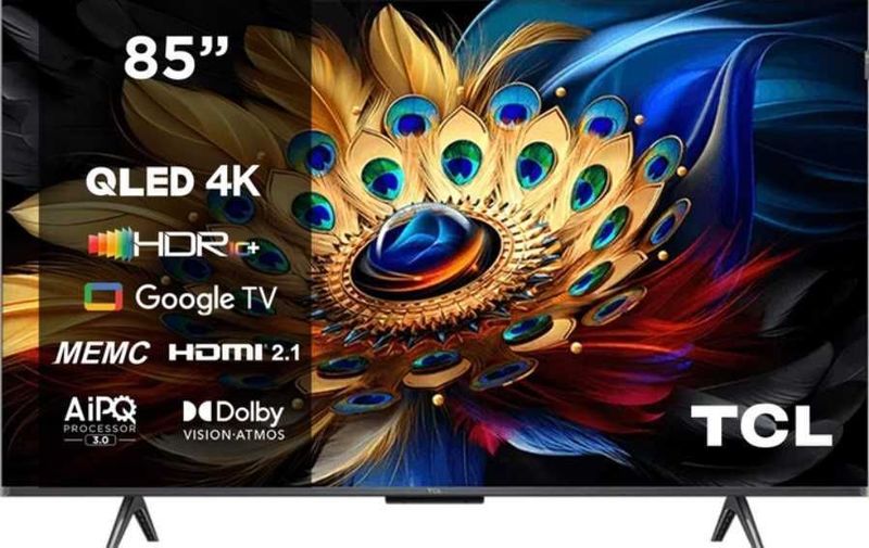 Телевизор TCL 85*C655 QLED 4K Google TV по Акции + доставка + прошивка Телевизор TCL 85*C655 QLED 4K Google TV по Акции + доставка + прошивка