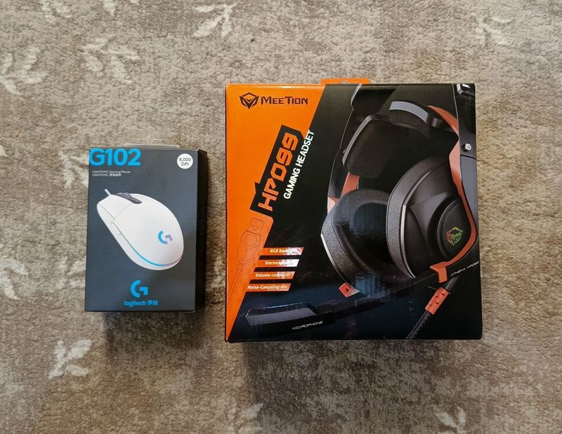 Logitech G 102+MeeTing headset RGB