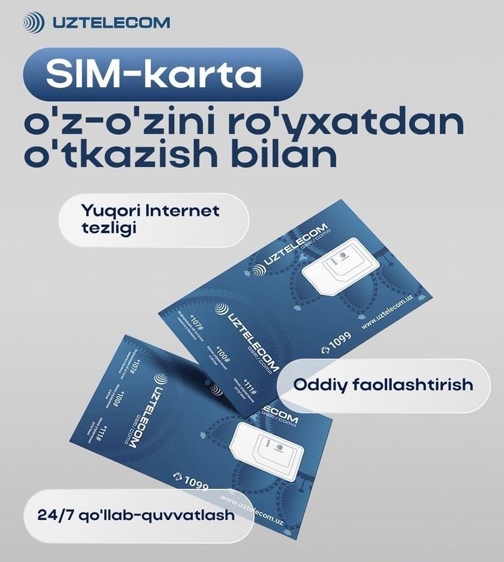 SIM-карта с самостоятельной регистрацией от Uz Telecom Beeline SIM-карта с самостоятельной регистрацией от Uz Telecom Beeline