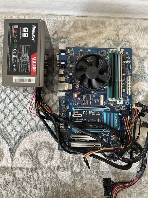 Продам комплектующие Z77+ Core i5-3470 + ram 4Gb + Б/П