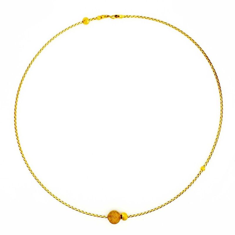 Золотой чокер Golden Dot