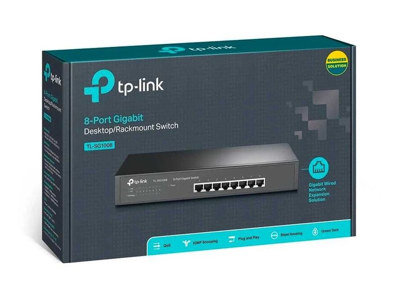 TP-Link TL-SG1008 Коммутатор - Доставим в день заказа + Подарок