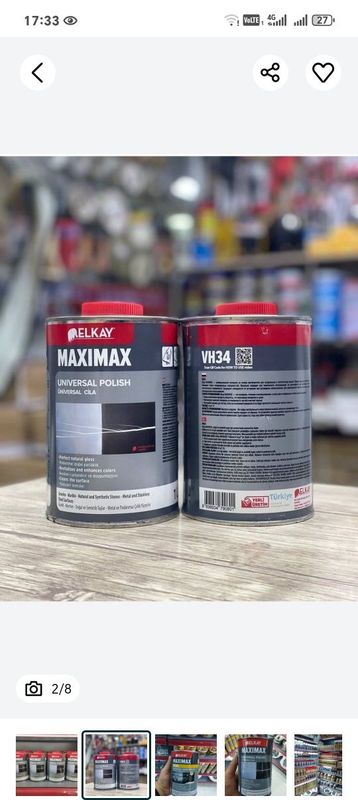 VH34 MAXIMAX Toshlar va gnanitlar uchun lak VH34 MAXIMAX Toshlar va gnanitlar uchun lak