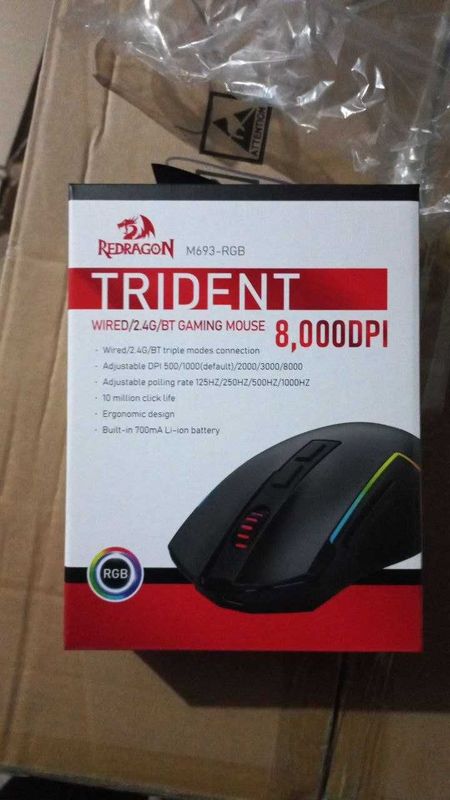 Беспроводная игровая мышь Redragon Trident Pro три режима подключения