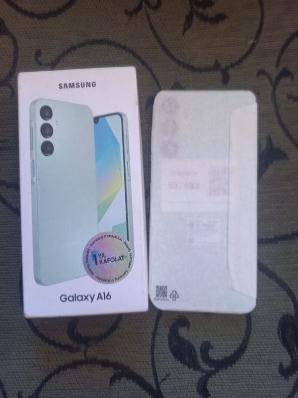 Samsung A16. 6/128GB Sim karta qòyilmagan umuman ishlatilmagan Samsung A16. 6/128GB Sim karta qòyilmagan umuman ishlatilmagan