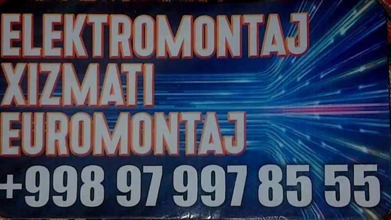 Maishiy texnika tamirlar. Va elektro montaj xizmati.