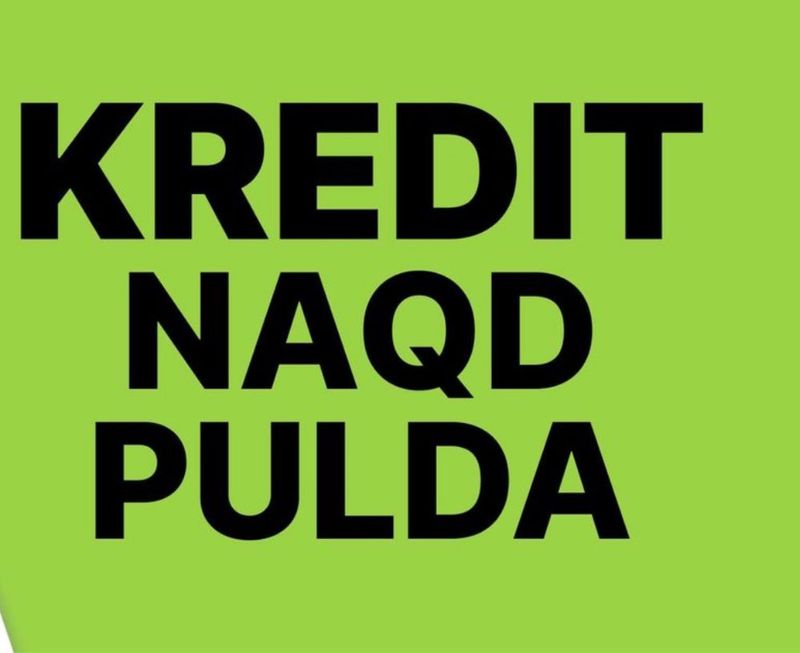 Kretid naxd pulda plastik va pasport 48% dan yillik Kretid naxd pulda plastik va pasport 48% dan yillik
