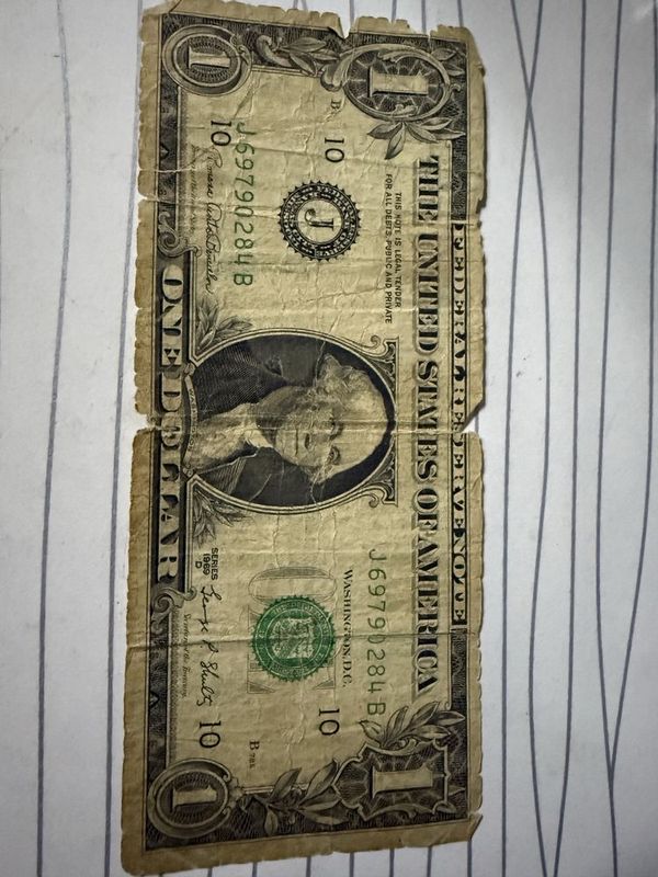 1 dollor купюра 1969-го года! 1 dollor купюра 1969-го года!