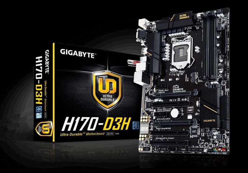 Gigabyte H170 DDR4 1151 M.2 nvme podderjka holati ideal + garantiya