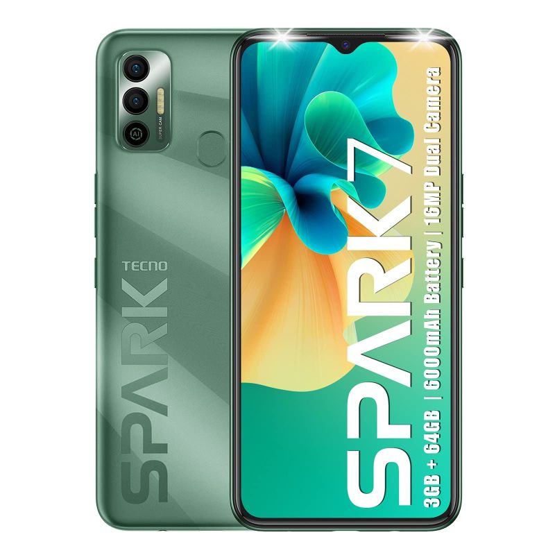 Tecno Spark 7 64GB Spruce Green Абсолютно Новый