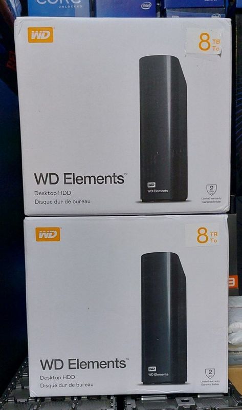 Western Digital 8TB Elements Desktop External Hard Drive, USB 3.0 exte