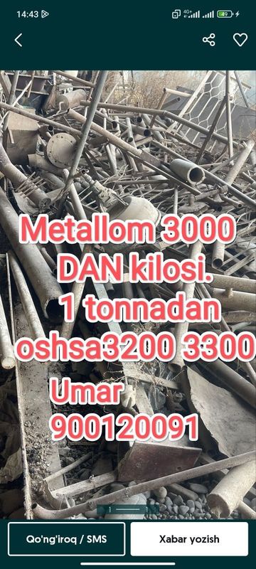 metallni 3000 DAN kilosi yuklab ulchab ortib ketamz