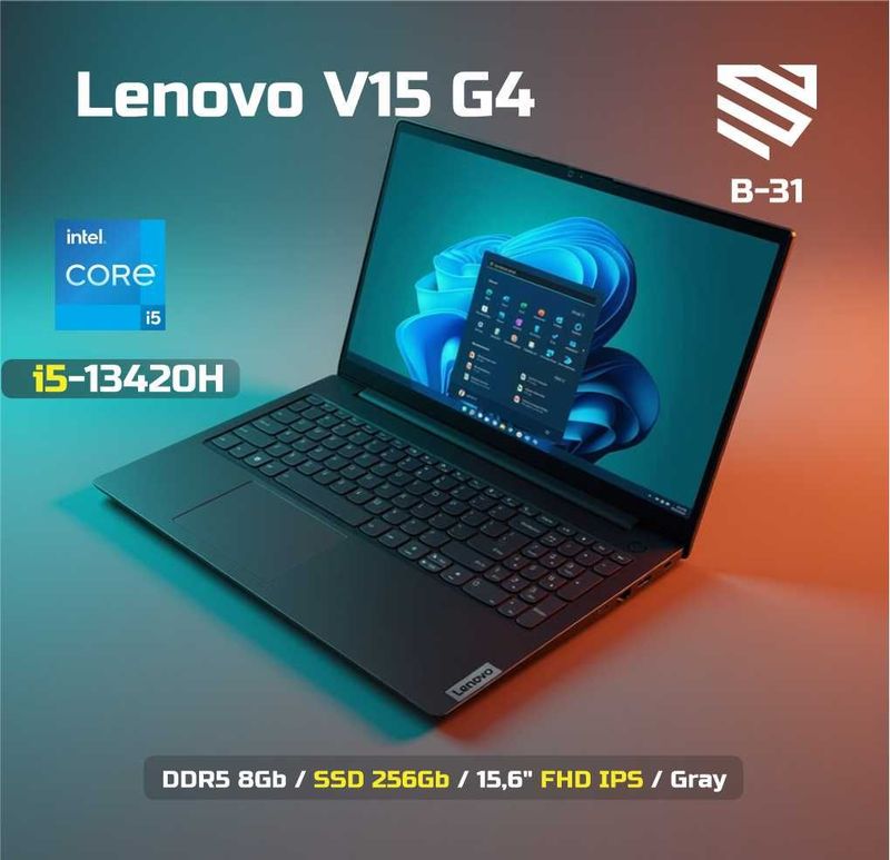 Lenovo V15 G4 IRU 83A100HJKR / i5-13420H / 8Gb D4 / SSD 256Gb