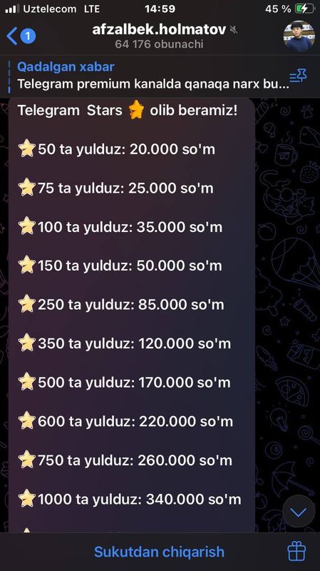 Telegram stars Telegram stars