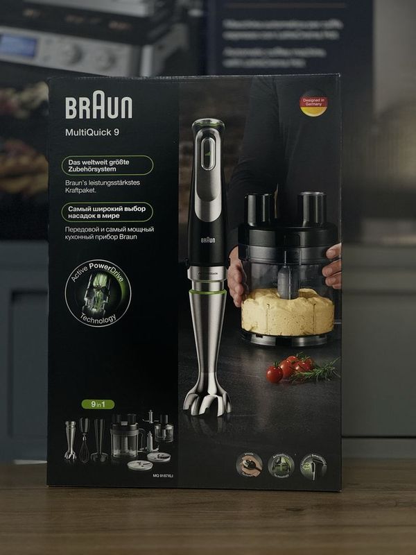 Погружной блендер Braun MQ9187XLI Доставка в подарок