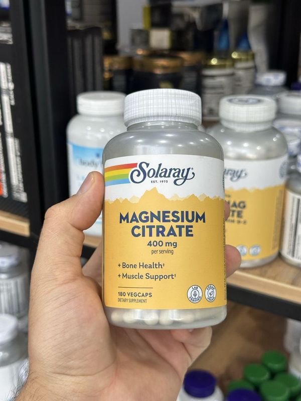 Solaray Magnesium Citrate 400 mg 180 капсул