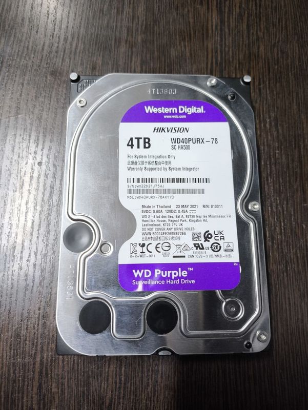 WD Purple Hikvision 4Tb WD Purple Hikvision 4Tb