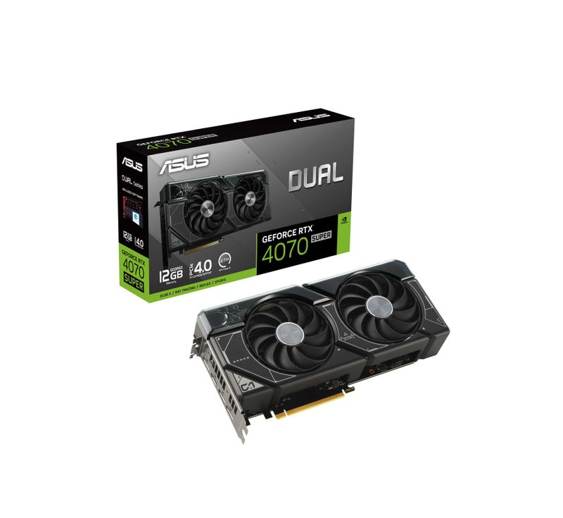 ; Видеокарта ASUS DUAL RTX4070Super 12GB/128Bit GDDR6