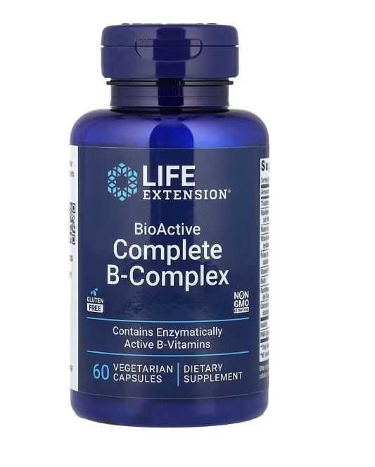 Life Extension, полный биоактивный комплекс витаминов группы B, 60 кап Life Extension, полный биоактивный комплекс витаминов группы B, 60 кап