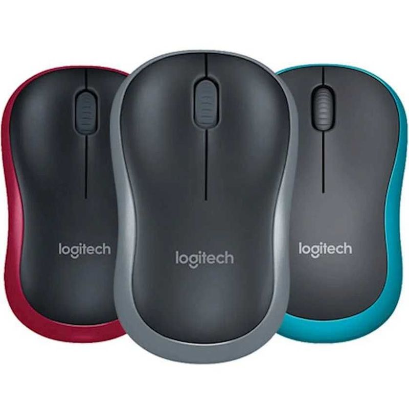 [НОВАЯ] Мышка Logitech M186 Gray/Blue/Red