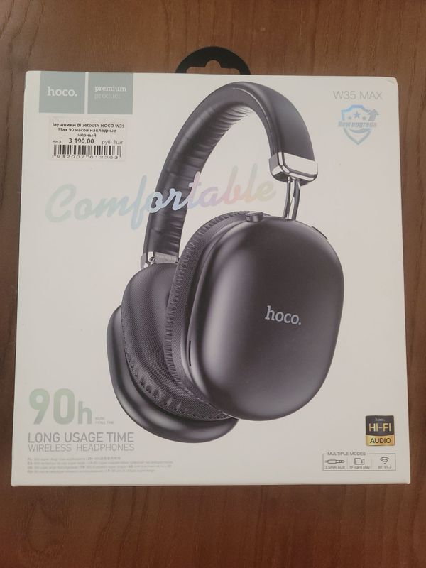 HOCO W35 naushnik bluetooth Max 90 часов чёрный HOCO W35 naushnik bluetooth Max 90 часов чёрный