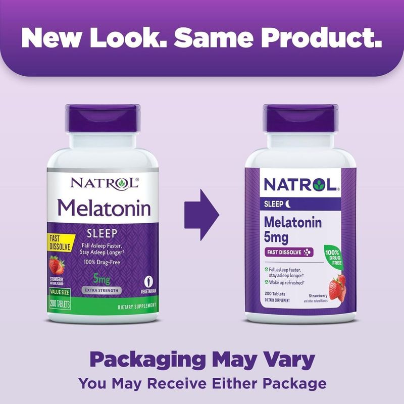 Melatonin 5mg NATROL, мелатонин 250 жевательных таблеток Melatonin 5mg NATROL, мелатонин 250 жевательных таблеток