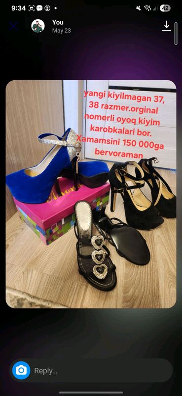 Ayollar tuflisi yangi karopkada Ayollar tuflisi yangi karopkada