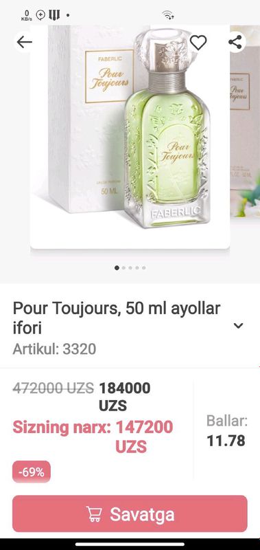 atir juda ham yoqimli hid nalicida bor