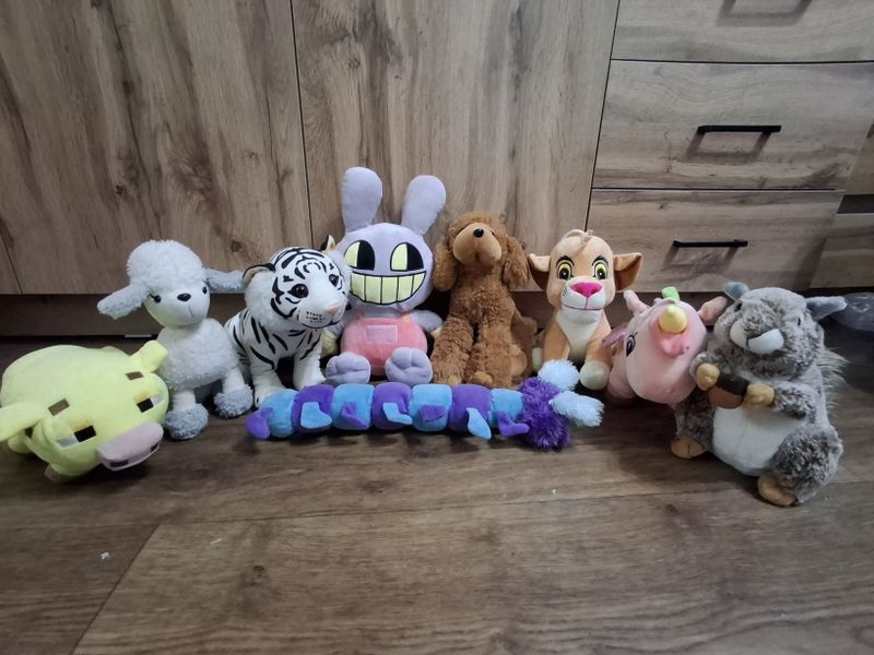 Игрушки мягкие, куклы, карета