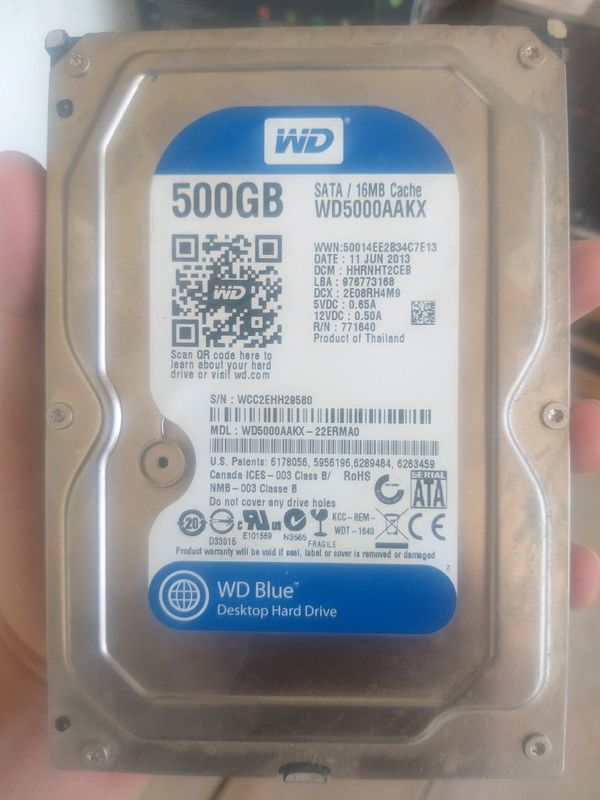 Винт, Винчестер,хотира HDD 500 GB
